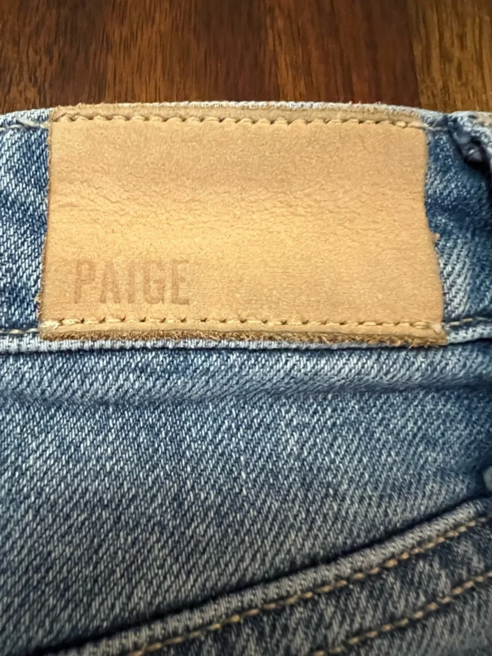 PAIGE Frayed Hem Distressed Denim Shorts - Dani - Picture 4 of 7